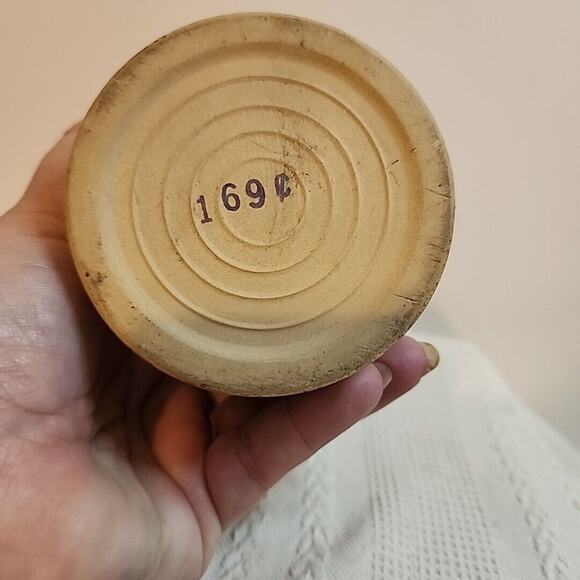 Vintage Kaukauna Klub Cheese Label Crock & Lid Stoneware Wisconsin 12 oz - Picture 4 of 9